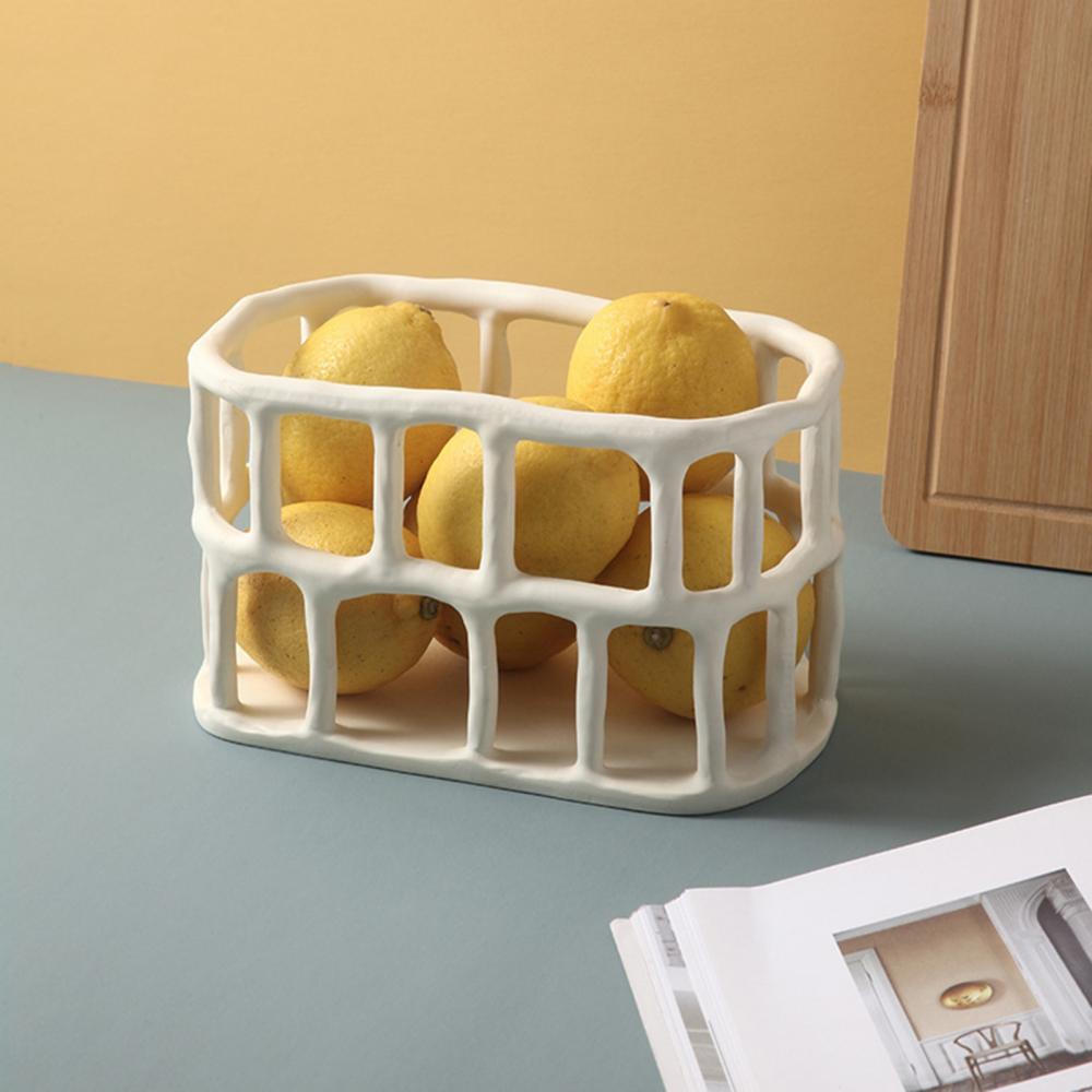 Frukta | Moderne decoratieve fruitschaal, lichtgewicht sculpturale opbergruimte voor op tafel