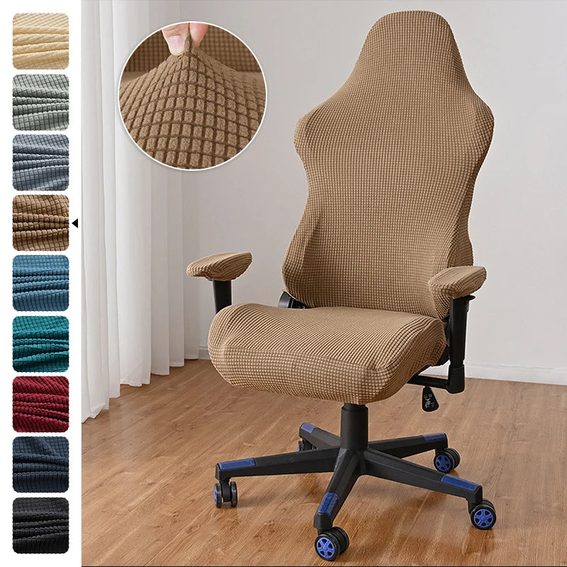 CoverQuest | Polar fleece hoes voor gamestoel - Zacht, elastisch, wasbaar, universele pasvorm