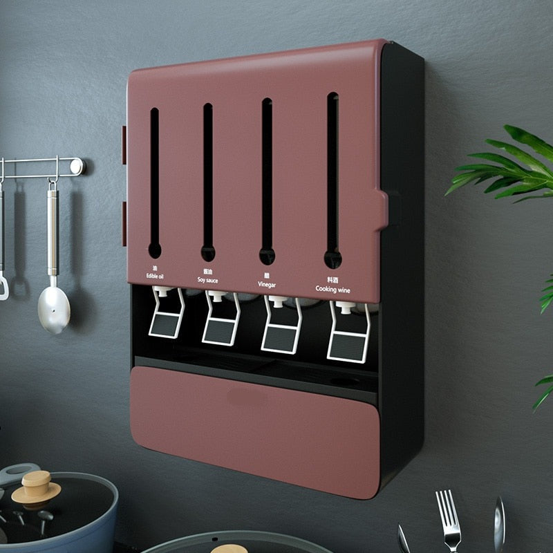 OilNest | Slimme keukenolie- en kruidendispenser – Compacte multifunctionele schenktuit