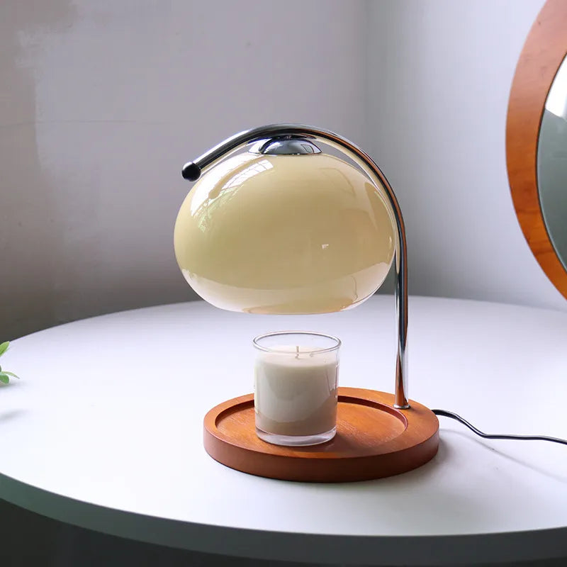 ScentGlow | Luxe sfeervolle glazen kaarsverwarmer lamp