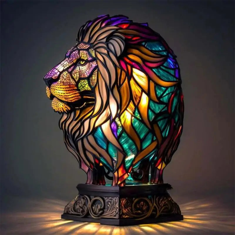 MosaicCritter | Retro veelkleurige hars 3D dierenlamp