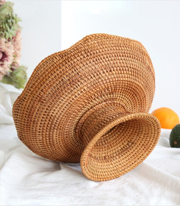 BohoBowl | Rustiek Rotan Fruitmanden Decoratieve Opbergkommen