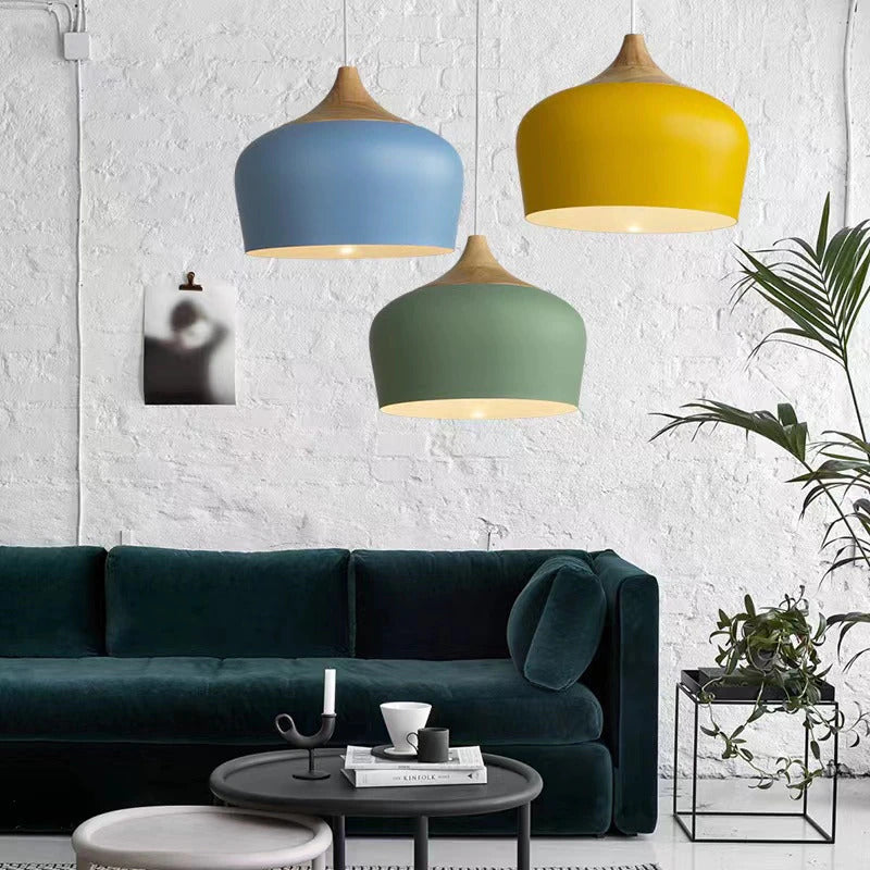 PastelDome | Minimalistische Pastel Koepel Hanglamp - Macaron Ontwerp voor modern wonen