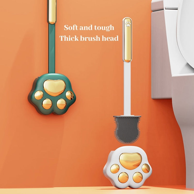 SoftPaw Scrub | Decoratieve kattenpoot toiletborstel
