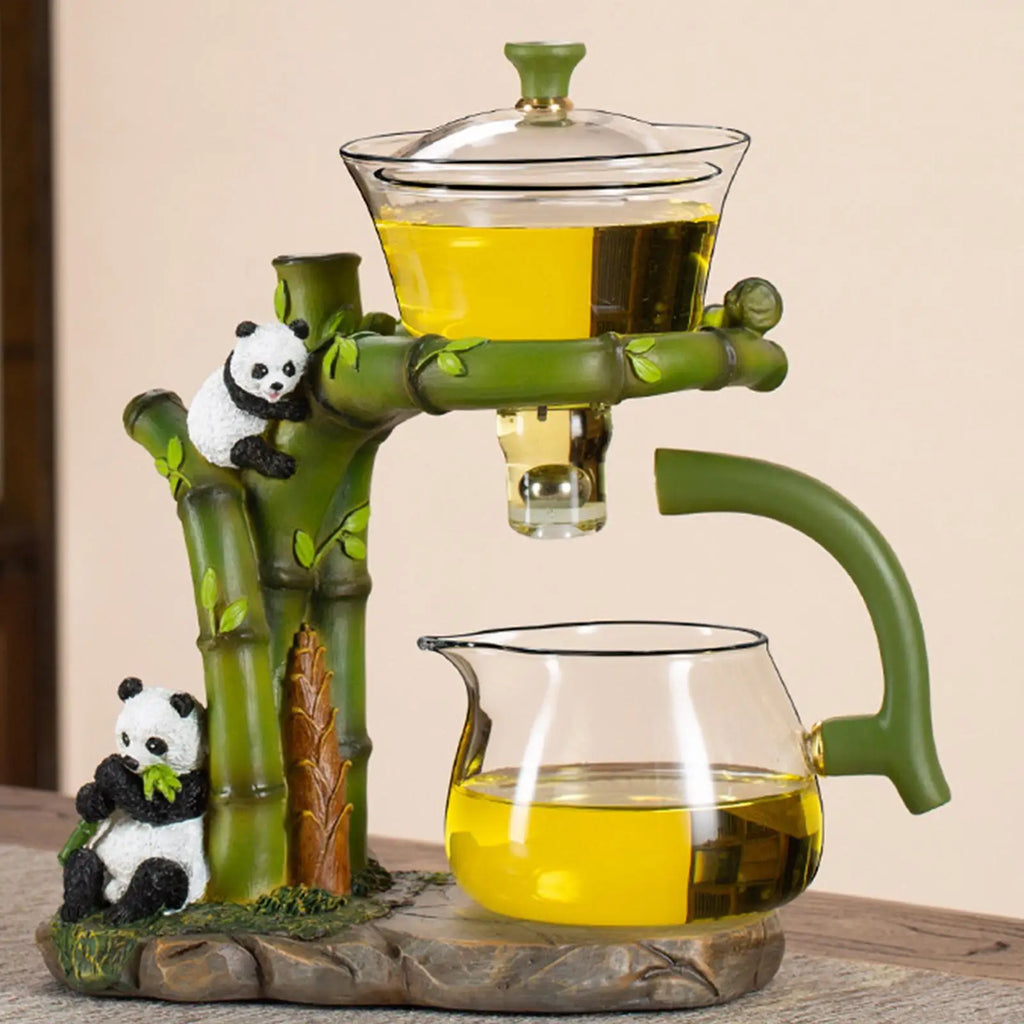 BrewBao | Panda Theepot Set - Keramische Grillige Theeset met Kopjes - Ideaal voor Theeliefhebbers & Geschenken