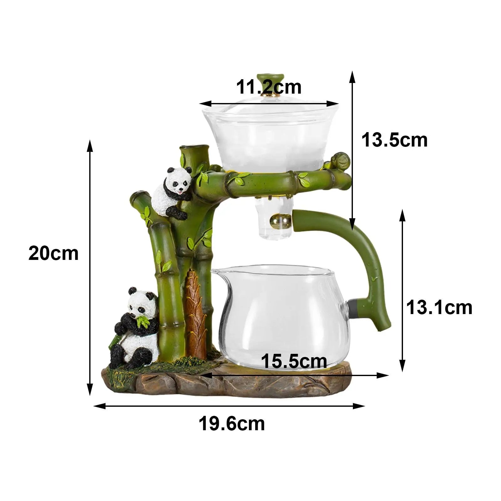 BrewBao | Panda Theepot Set - Keramische Grillige Theeset met Kopjes - Ideaal voor Theeliefhebbers & Geschenken