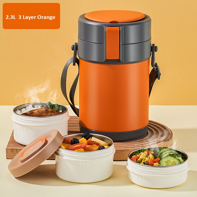 EcoBite | Roestvrijstalen lunchbox – Lekvrije, draagbare maaltijdcontainer