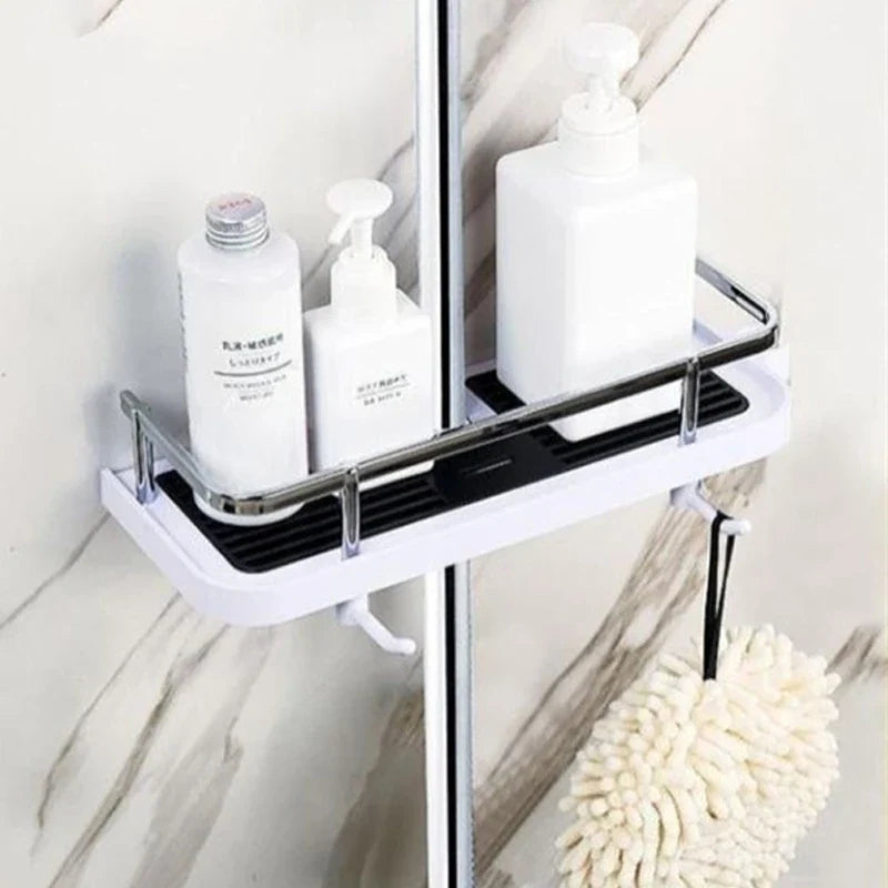 GripShelf | No-drill douche organiser rek - Wand gemonteerde badkamer opslag plank met sterke lijm