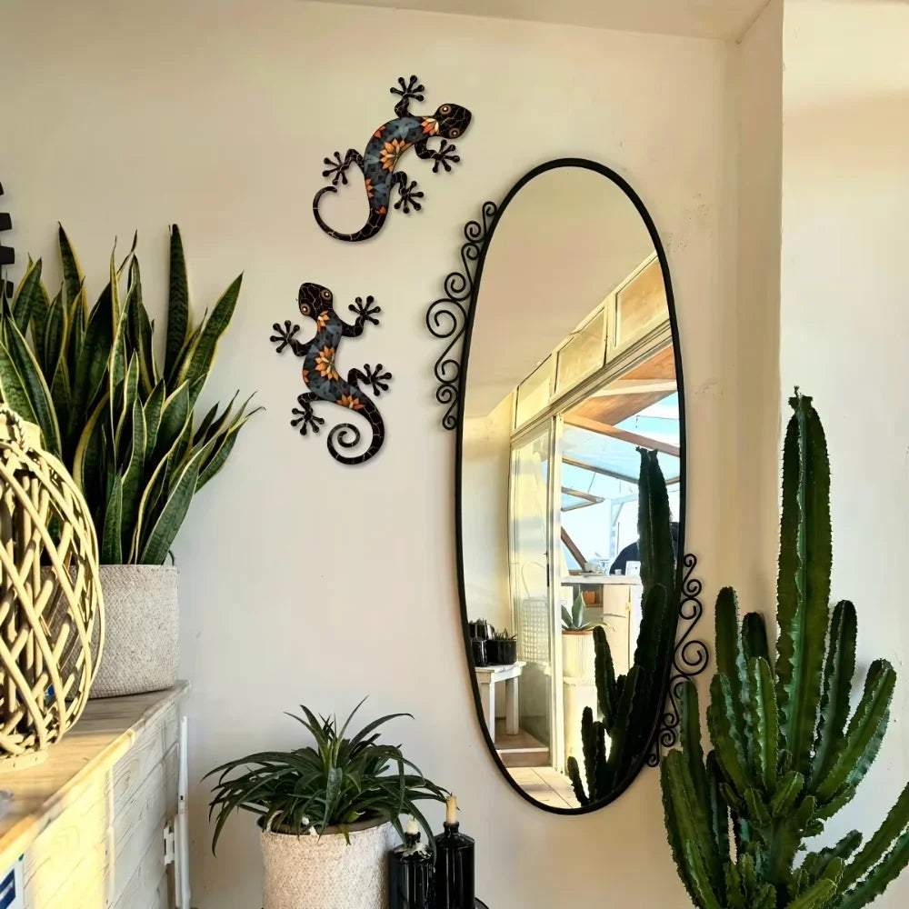 GeckoArt | Mozaïek Gecko Wanddecoratie – Metalen Tuin- & Binnenwandkunst