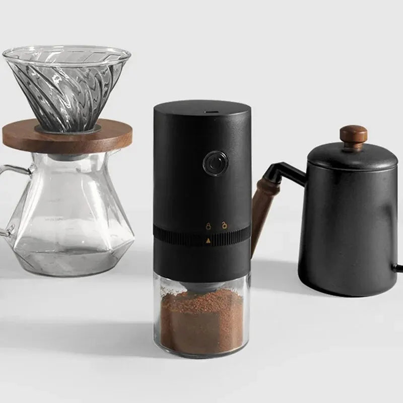 GrindGo | Draagbare elektrische koffiemolen - Compacte bonenmolen voor thuis & op reis
