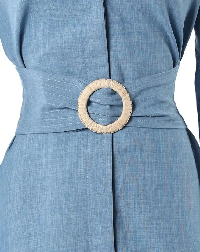 Jiselle | Elegante asymmetrische damesjurk – Casual midi-jurk voor lente en zomer
