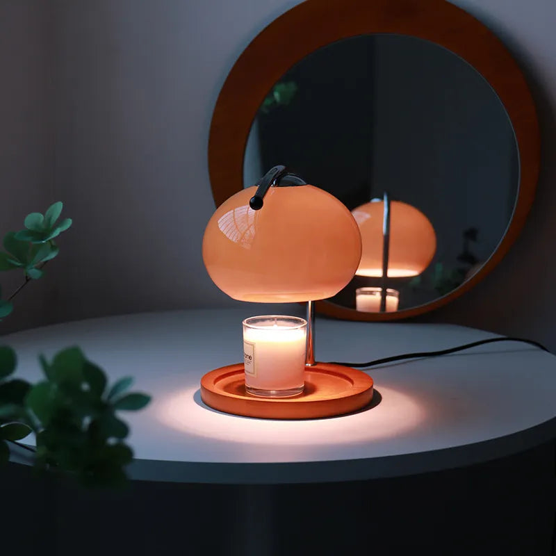 ScentGlow | Luxe sfeervolle glazen kaarsverwarmer lamp