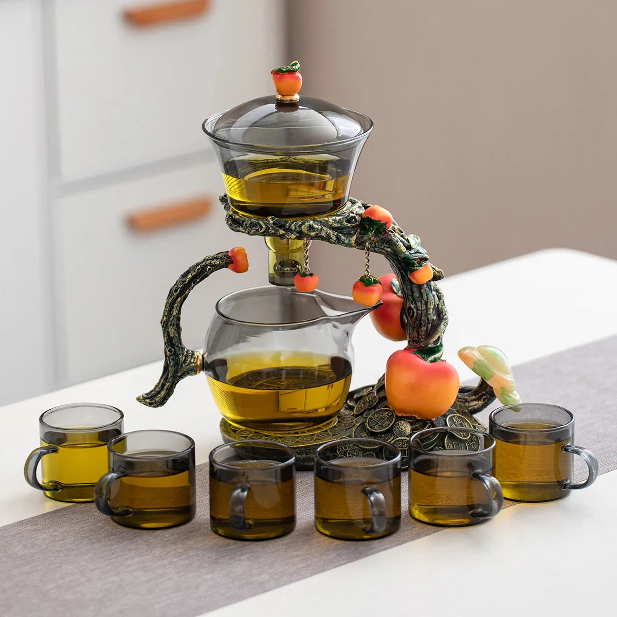 FortuneBrew | Fortune's Orchard Theepot thee-ei - Premium thee-ei met op fruit geïnspireerd ontwerp voor losse thee