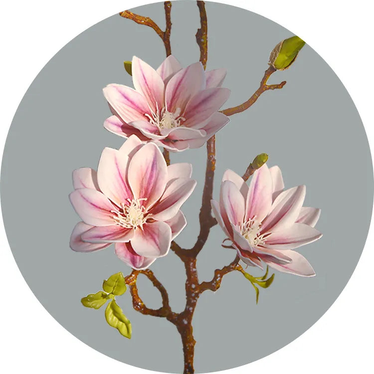 FloraLuxe | Kunstmatige Magnolia bloemen - Realistische Faux bloemdecoratie