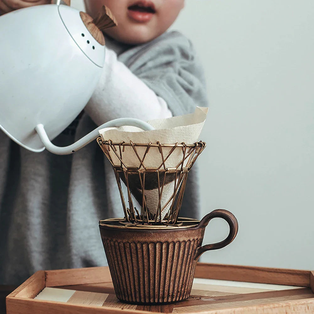 ElixirCup | Handgemaakte keramische rituele koffiekop – vintage stijl, rustieke mok voor je ochtendkoffie