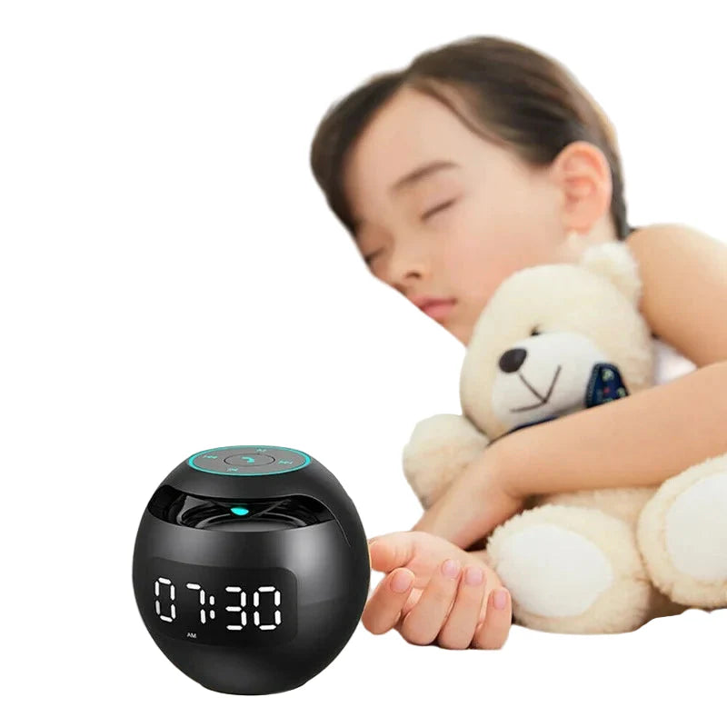 GlowBeats | Digitale LED-wekker met Bluetooth-luidspreker, kleurveranderend nachtlampje, 5 W geluid