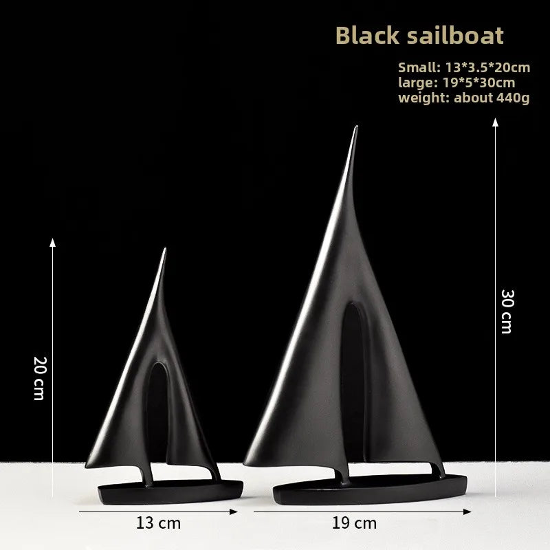 SailPod | Decoratieve maritieme zeilboot sculptuur – Nautische kunst voor thuis en op kantoor