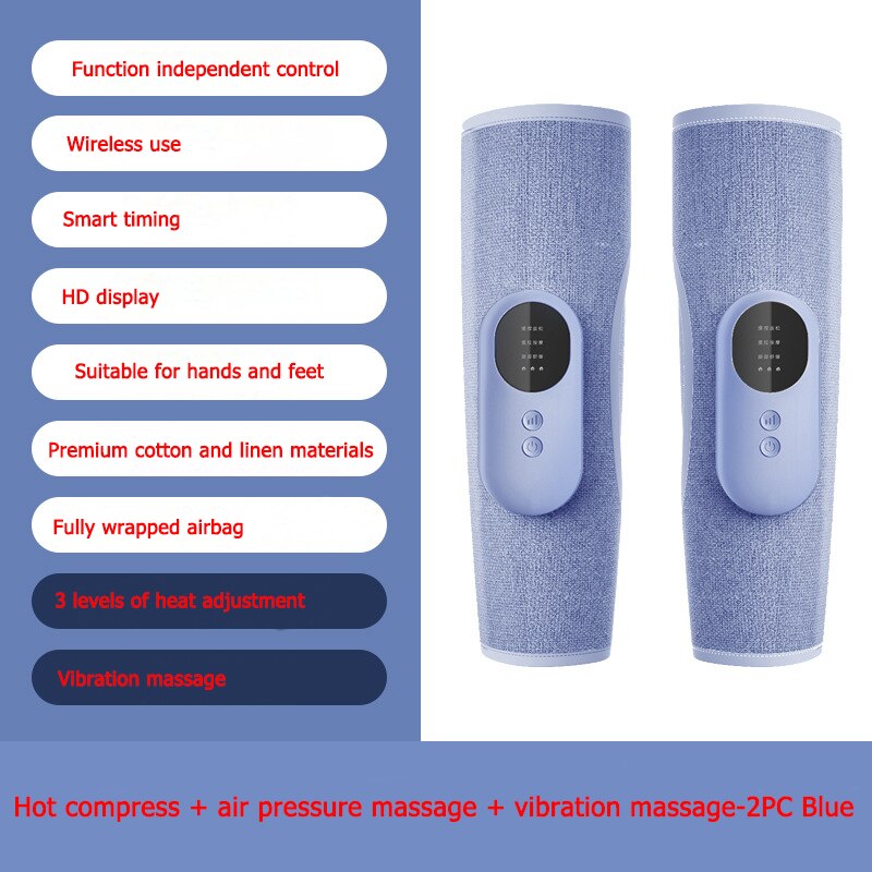 RelaxPod | Draagbare draadloze luchtcompressie-beenmassageapparaat – Trillingsbehandeling voor kuiten