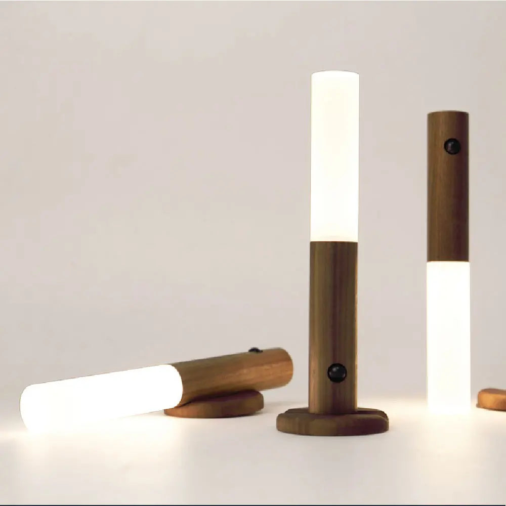 WoodenAura | Luxe magnetische draadloze bewegingssensorlamp