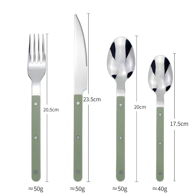 Utensiq | 24-delige bistrobestekset - Roestvrijstalen bestekset voor 6 personen