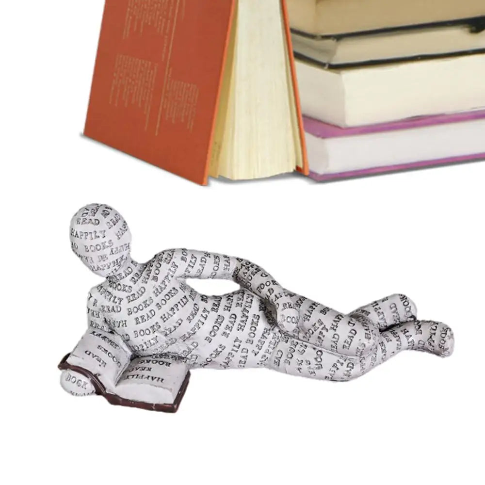 PageZen | Boekenwurm sculptuur – Artistieke decoratie voor thuis en op kantoor om te lezen en na te denken
