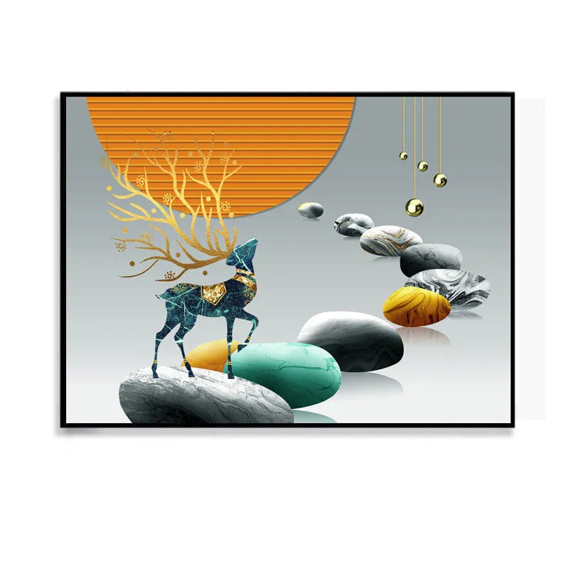 WallMuse | Decoratieve canvas afdekking voor elektriciteitskast – Kunstzinnig wandpaneel, verborgen schakelaar