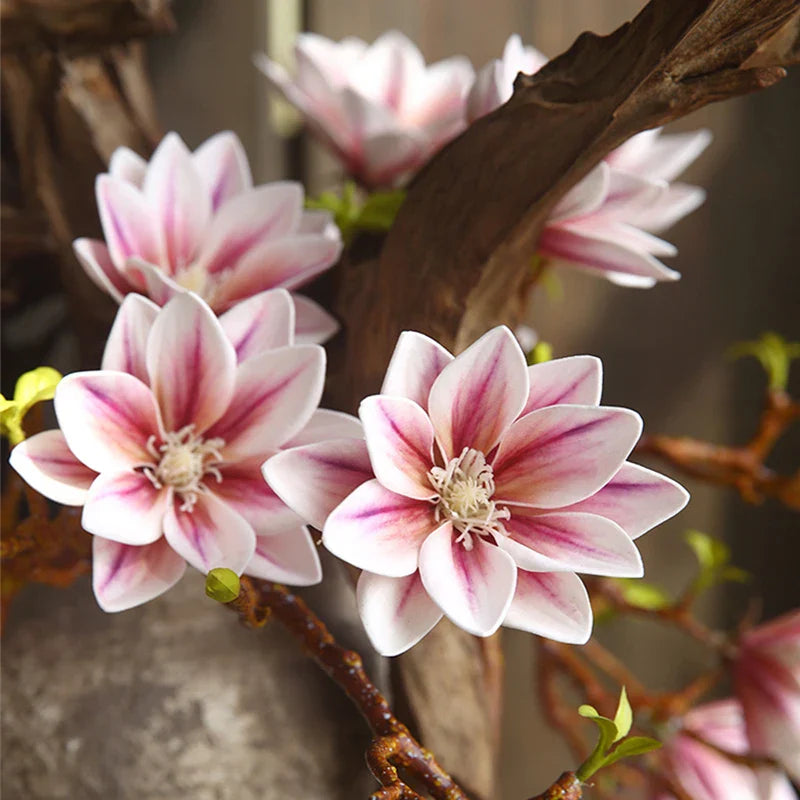 FloraLuxe | Kunstmatige Magnolia bloemen - Realistische Faux bloemdecoratie