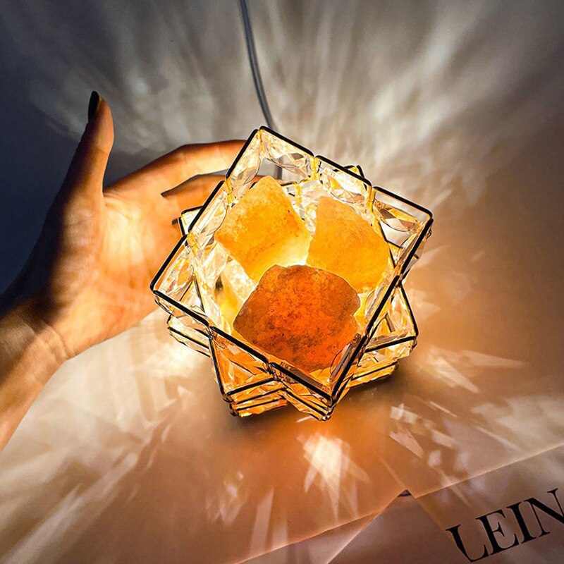 RadiantCube | Kristallen sfeerlicht - LED sfeervolle geometrische kubus, kleur veranderende lamp