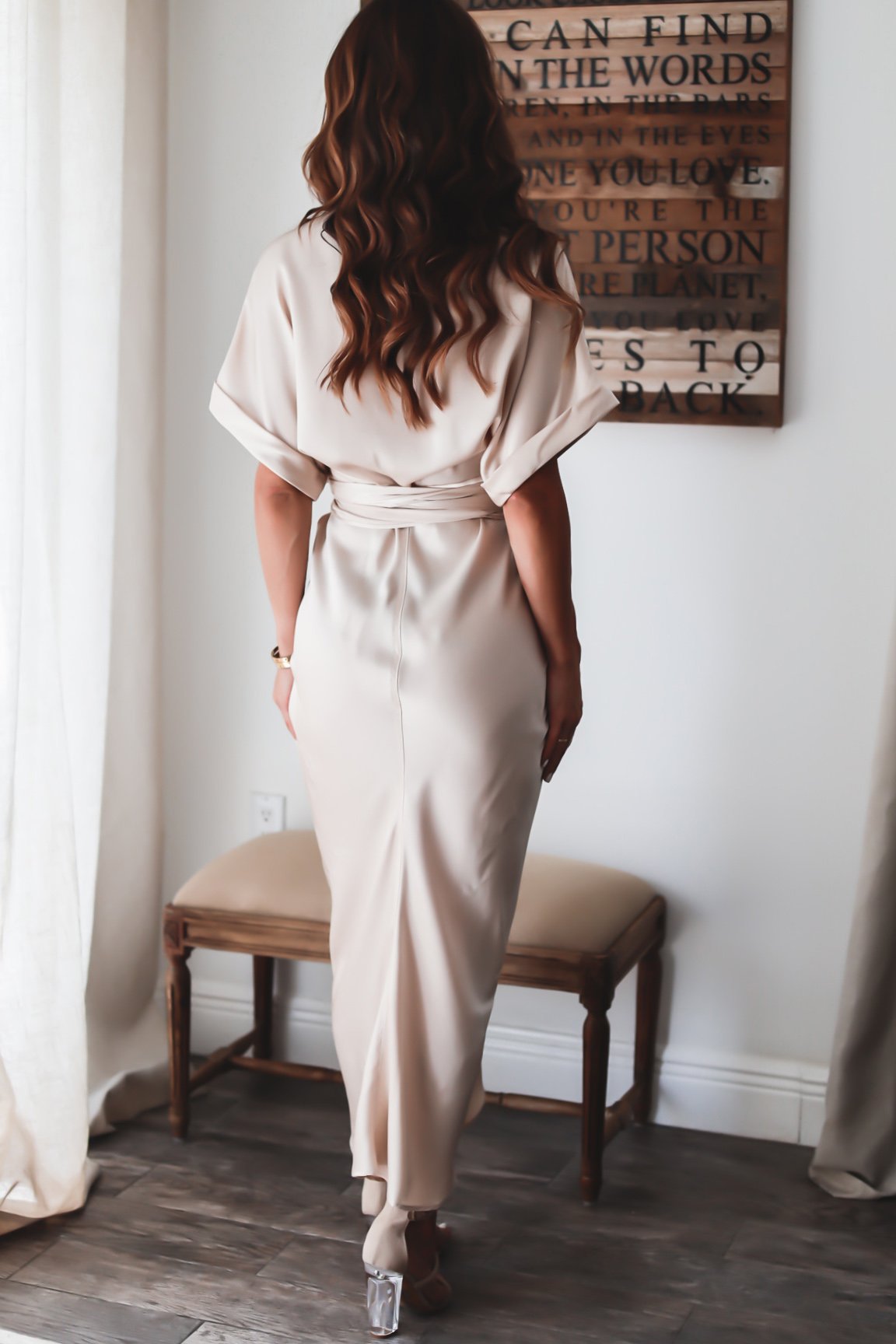 Haliara |Dames Luxe Maxi Wikkeljurk – Elegante Zwierige Wikkeljurk