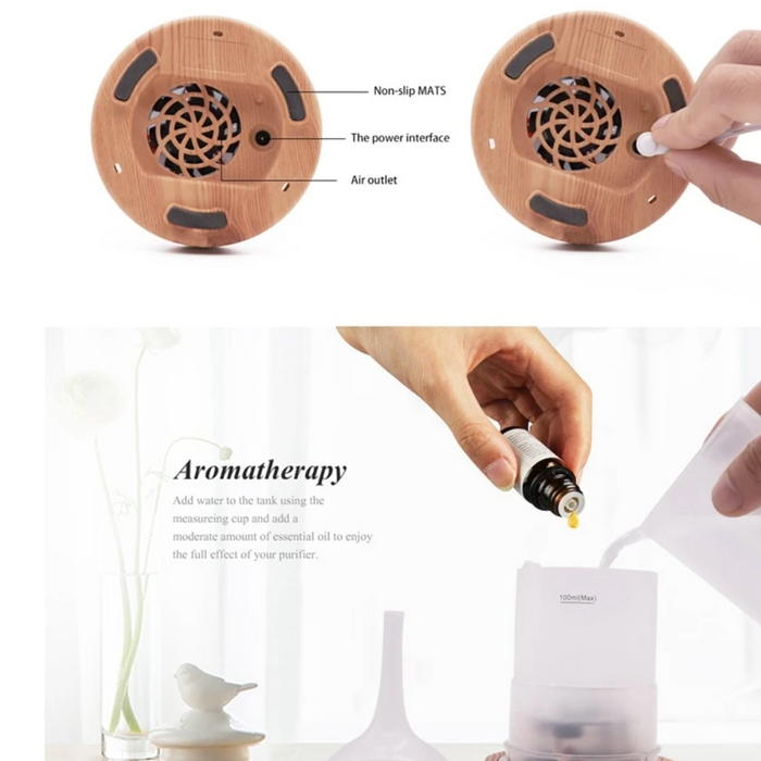 AromaBurst | 3D Glass Vase Aroma Diffuser with LED Color Changing Lights – Essential Oil Diffuser