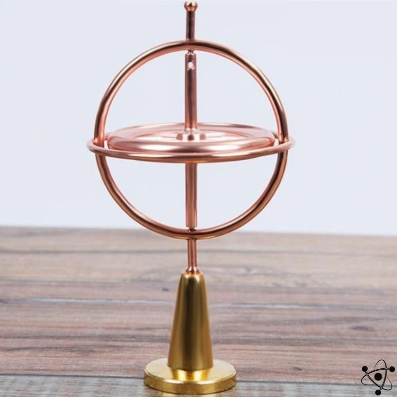 Axisio | Wetenschappelijk Metalen Gyroscoop Bureauspeelgoed - Kinetisch Draaiend Evenwichtssculptuur