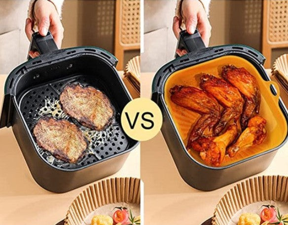 FryForm | Flexibele siliconenpan voor heteluchtfriteuses – herbruikbaar, antiaanbaklaag en hittebestendig
