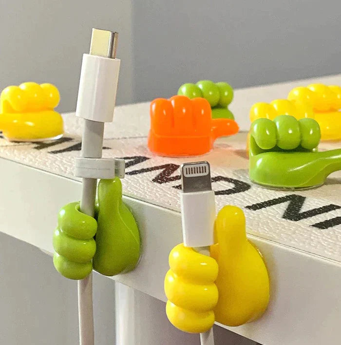 Thumbix | Mini Duimhaken - 20 stuks creatieve wandhaken voor kabels en kleine voorwerpen