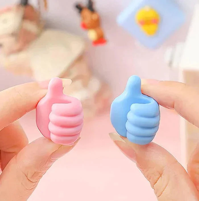 Thumbix | Mini Duimhaken - 20 stuks creatieve wandhaken voor kabels en kleine voorwerpen