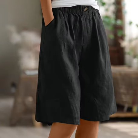 Eulalie | Casual zomershorts voor dames – Ruime shorts met hoge taille