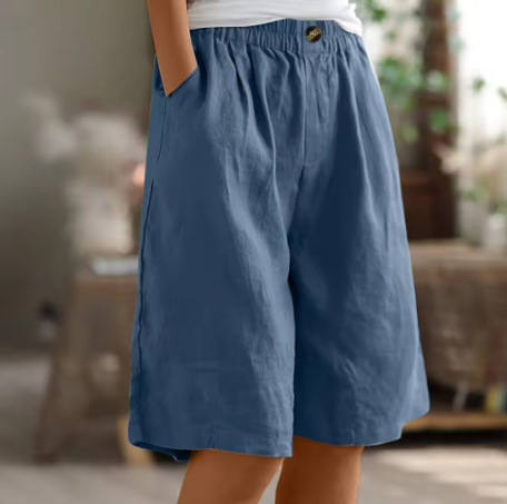 Eulalie | Casual zomershorts voor dames – Ruime shorts met hoge taille