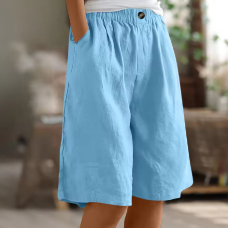 Eulalie | Casual zomershorts voor dames – Ruime shorts met hoge taille
