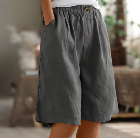 Eulalie | Casual zomershorts voor dames – Ruime shorts met hoge taille