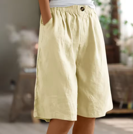 Eulalie | Casual zomershorts voor dames – Ruime shorts met hoge taille
