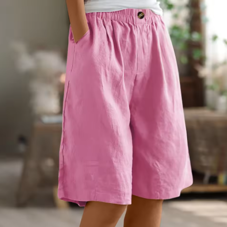 Eulalie | Casual zomershorts voor dames – Ruime shorts met hoge taille
