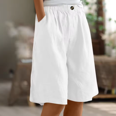 Eulalie | Casual zomershorts voor dames – Ruime shorts met hoge taille