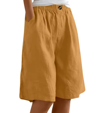 Eulalie | Casual zomershorts voor dames – Ruime shorts met hoge taille