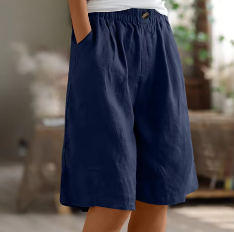 Eulalie | Casual zomershorts voor dames – Ruime shorts met hoge taille