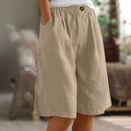 Eulalie | Casual zomershorts voor dames – Ruime shorts met hoge taille