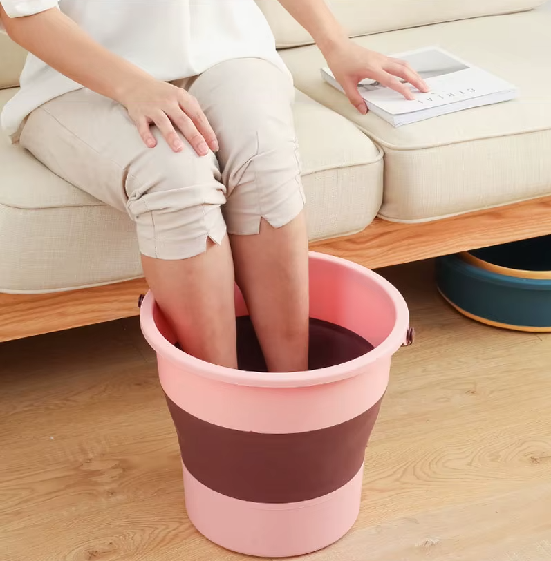 BucketEase | Opvouwbare reis- en multifunctionele emmer – Draagbare opvouwbare wateremmer voor thuis