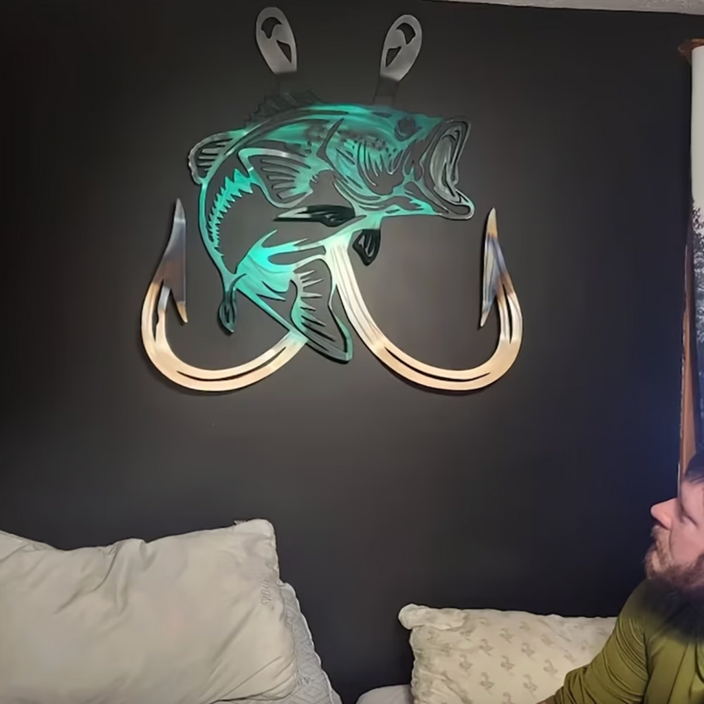 SeaForge | Nautische Metalen Wanddecoratie – Oceaan-Thema Maritieme Kunst