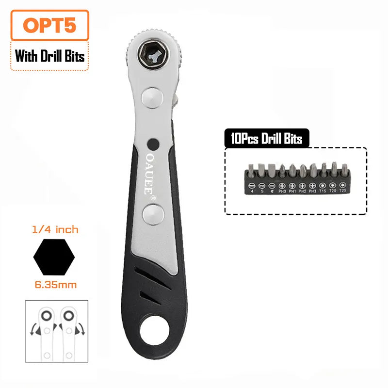 HexMate | Mini-hex-ratelsleutel – snel verstelbaar handgereedschap voor schroeven, bouten en krappe ruimtes