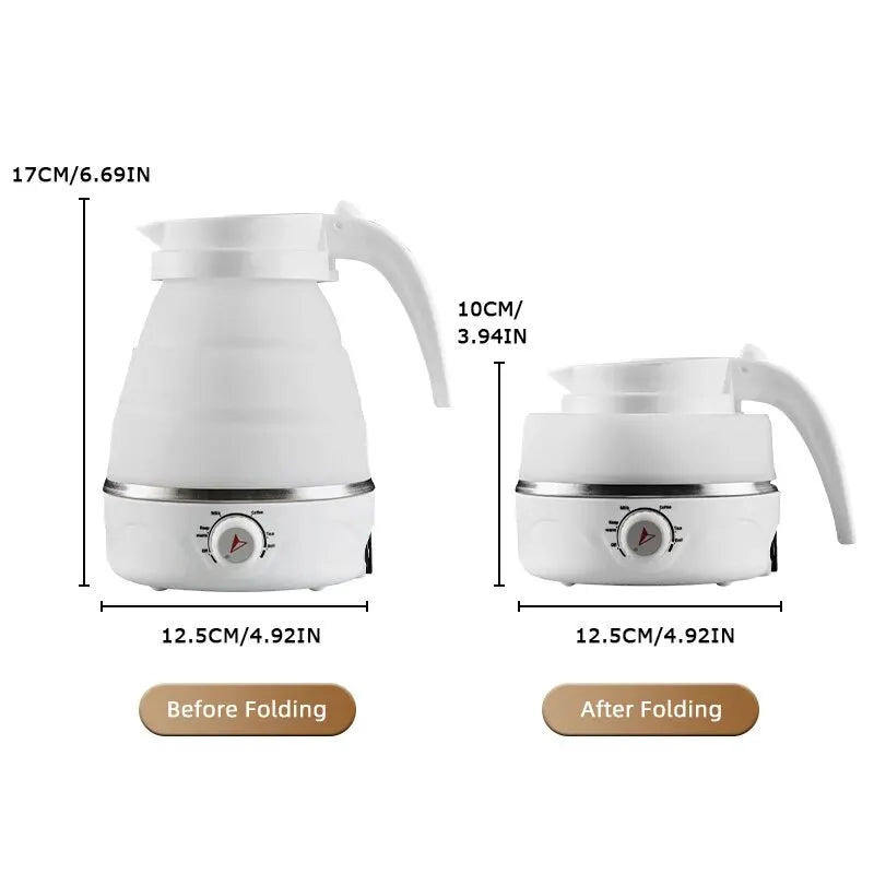 FoldiBoil | Opvouwbare Waterkoker - Draagbare Reisswaterkoker met Snelkoken - BPA-vrij Silicone