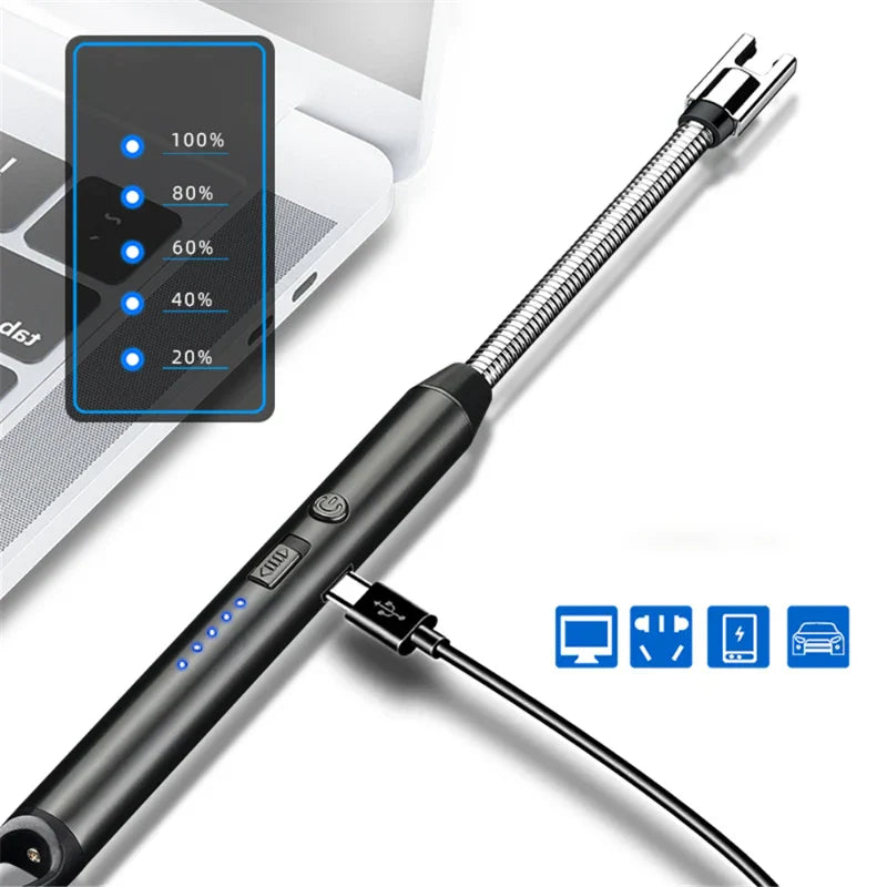 PlasmaLite | Oplaadbare windbestendige boogaansteker – USB-vlamloze plasmatoorts voor thuis