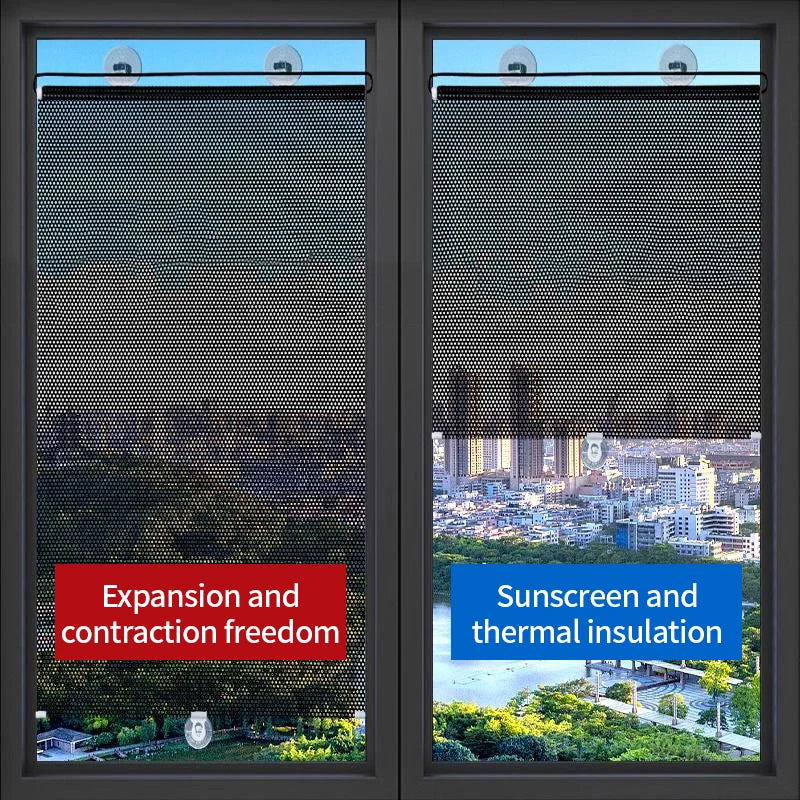 FlexTint | Oprolbaar Zonnescherm Rolgordijn - UV-bescherming Thermische Isolatie